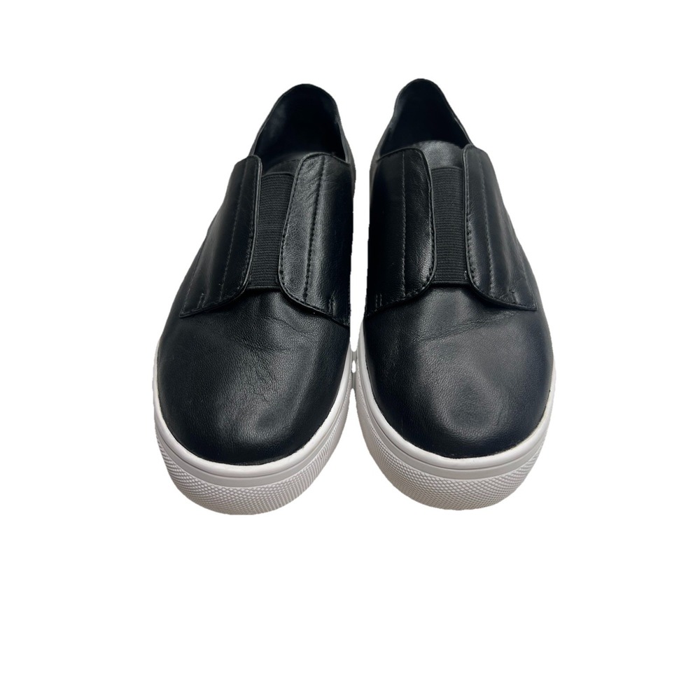Steve Madden Black Leather  Shoes Slip Ons Size 7 Women's